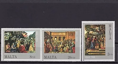 Malta 1984 Religious Paintings Set Of 3 Stamps Mnh • $2.49