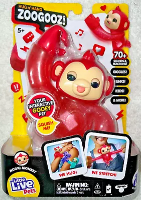 Little Live Pets Zoogooz Mooki Monkey 70+ Sounds  **new Release** • $22.95