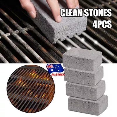 4PCS BBQ Pumice Grill Cleaner Cleaning Stone Brick Block Barbeue Griddle Tool AU • $13.99