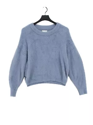 Abercrombie & Fitch Women's Jumper S Blue 100% Nylon Round Neck Pullover • £8