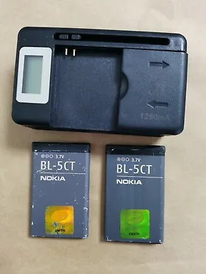 $18 • Buy BL-5CT + LCD Charger For Nokia C5-02 3720C 6303 6303c 6303i 6303ci 6730c 6030C