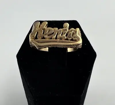 Vintage KENIA Brass Metal Ring • $9.99
