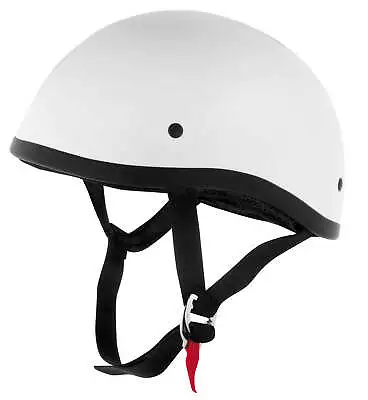 $56.95 • Buy Skid Lid Original Gloss White Motorcycle Low Profile DOT Half Helmet Beanie XLG