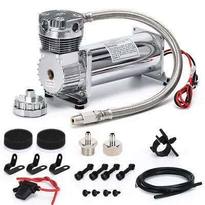 3/8 NPT 480C Control Air Ride Bags Suspension 200 PSI Compressor Pump Kit System • $126