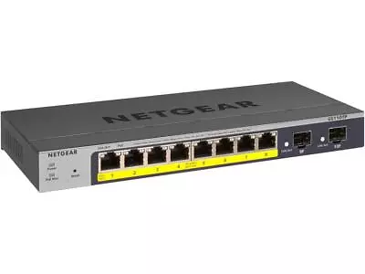 NETGEAR 8-Port Gigabit PoE+ Ethernet Smart Managed Pro Switch With 2 SFP Ports ( • $129.99