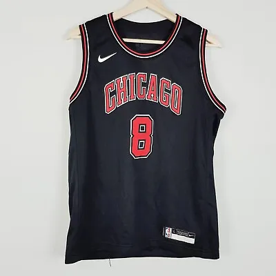 CHICAGO BULLS Nike Youth Kids Size L Or 14 - 16 Swingman Jersey #8 Zach Lavine • $195