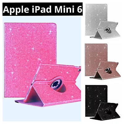 Shining Sparkle Bling Diamond Glitter Cover Stand Case For Apple IPad Mini 6 • £9.98