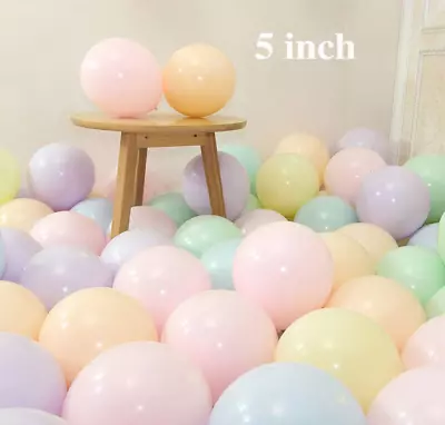 100pc 5 Inch Latex Balloons Mini Pastel Macaron Colored Party Balloons  • $9.90