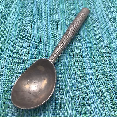 Ice Cream Spoon Scoop Vtg Metal Cast Aluminum W Ringed Handle Unbranded Taiwan • $11.99