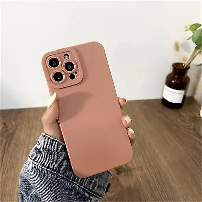 $7.99 • Buy Silicone Case For IPhone 14 13 12 11 Pro Max XS MAX X XR 7 8 Plus SE Lens Cover