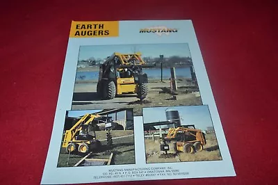 Mustang 920 930A 940 960 Skid Steer Loader Earth Auger Dealer's Brochure CDIL  • $17.99