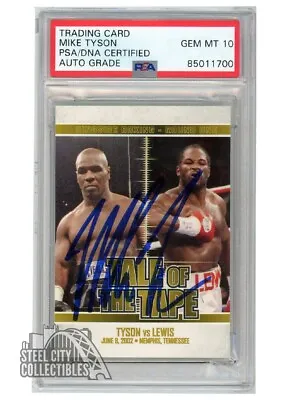Mike Tyson 2010 Sport Kings Tale Of The Tape Autograph Card #61 PSA/DNA 10 • $197.95