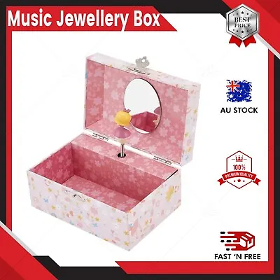 $10.99 • Buy Ballerina Musical Jewellery Box, Music Box Kids Girls Over The Rainbow Tune Gift