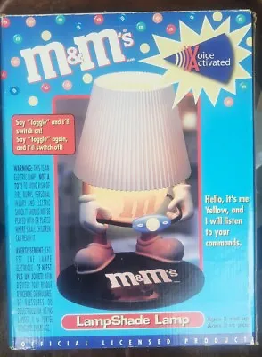 M&Ms RARE LampShade Lamp Voice Activated NEW In Box • $250