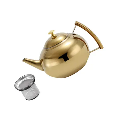 Outdoor Tea Pot Small Teapot Teapot With Infuser Tea Warmer Stainless Steel Tea • £21.56