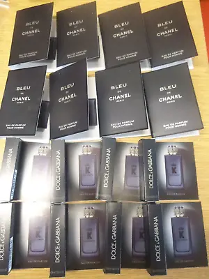 Lot 16 Mixed Top Branded  Samples Mens Fragrance Ideal Wedding Favours Vials New • £19.99