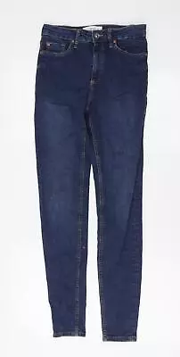 Mango Womens Blue Cotton Skinny Jeans Size 34 L29 In Regular • £5.50