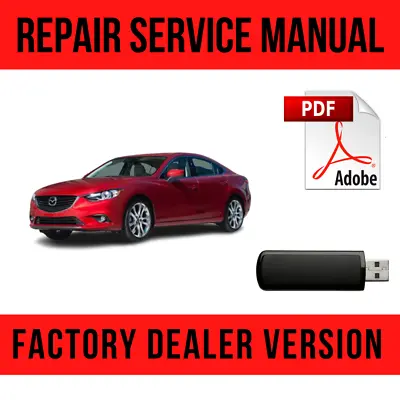 Mazda 6 2014-2019 Factory Repair Manual GJ USB • $16.49