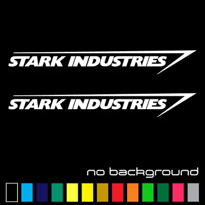 (2x) Stark Industries Sticker Vinyl Decal - Marvel Iron Man Avengers Car Window • $3.45