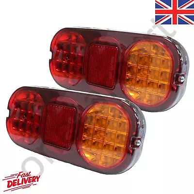 2 Stop Tail Indicator Rear Lamp Lights LED 4 Pin Fits JCB Site Dumper 3T 6T 9T • £48.46