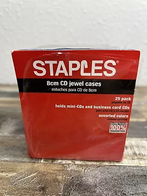 Staples 8cm Mini CD Jewel Cases 25 Pack • $8