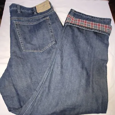Red Head Jeans Mens 44X34 (33.5) Flannel Lined Cotton Denim Work Wear Comfort • $22.99