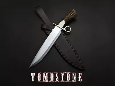 Tombstone Ring Guard Bowie Ike / Billy Clanton Movie Replica Handmade Knifed • $129.99