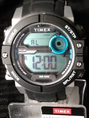 Timex TW5M34600 Men's DGTL Sphere 45 Mm Chrono Silicone Strap Watch • $24.93