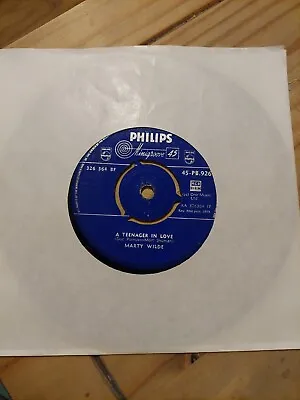 Marty Wilde A Teenager In Love 7  Vinyl Single • £0.99