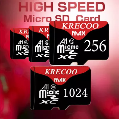 Micro SD Card Ultra Memory 1TB 256GB TF For Phone Tablet Dash Security Camera • $6.38