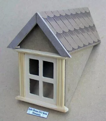 Dolls House Wooden Dormer Window 45 Degree Tumdee 1:12 Scale Accessory 628 • £5.57