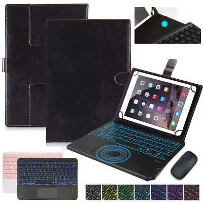 Backlit Touchpad Keyboard Case Mouse For IPad 10/9/8/7/6/5th Gen Air 2 3 4 5 Pro • £16.99