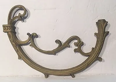  New-old Stock. Large 10-3/4  Raw Cast Brass Chandelier Arm- Lamp Part  • $32