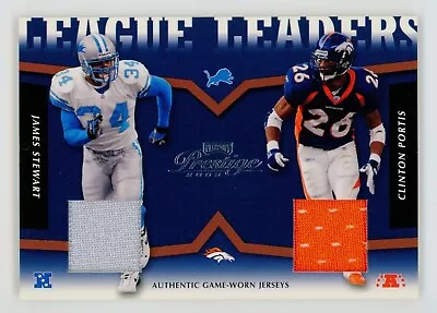 2003 Playoff Prestige League Leaders Tandems Jerseys Clinton Portis/Stewart /250 • $4.99