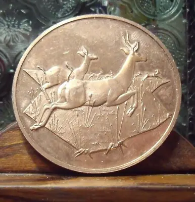 Thomas Gazelles East African Wild Life Society Medal 50 Mm • $5.94