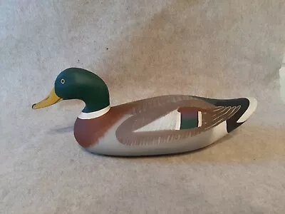 1982 Carved Full Size Mallard Drake Duck Decoy Signed R Madison Mitchell • $425