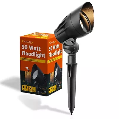 Malibu 50 Watt Floodlight Landscape Lights Outdoor Spotlight Waterproof Path ... • $29.16