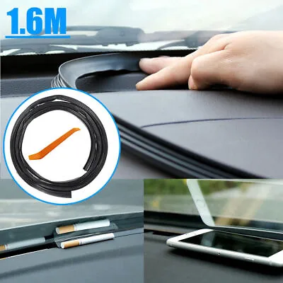 1.6M Black Rubber Strip Car Parts Dashboard Windshield Seal Strip Trim Protector • $15.03