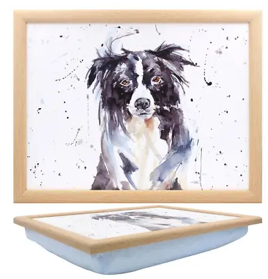 Collie Dog CUSHIONED LAPTRAY Beanbag Base Laptray 44cm X 33cm TV DINNER  • £14.99