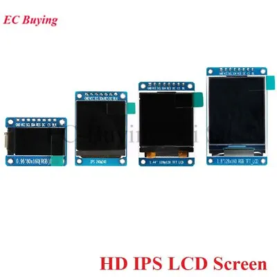 0.96 1.3 1.44 1.8 Inch TFT Display LCD Module IPS SPI Full Color ST7735 / ST7789 • $6.28