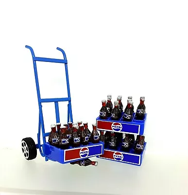 Doll House Accessories 1:12th Miniature -Mini Trolley With Pepsi Btls In Crates  • $24.84