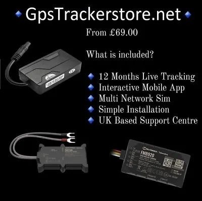 GPS Car Tracker - Vehicle Caravan Motorcycle Motorhome GPS Tracking Device • £69