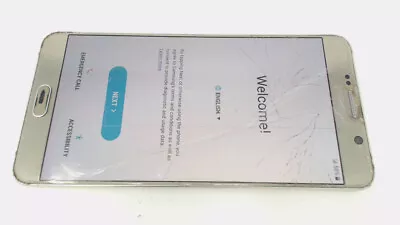 Samsung Galaxy Note 5 SM-N920V Cellphone (Gold 32GB) Verizon CRACKED GLAS • $48