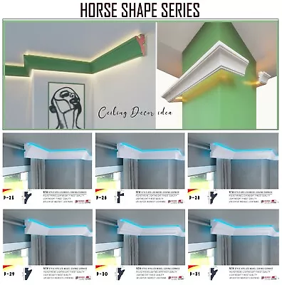 Xps Led Coving Cornice Moulding Up Lighter Lightweight Best Price - Horse Series • £9.99