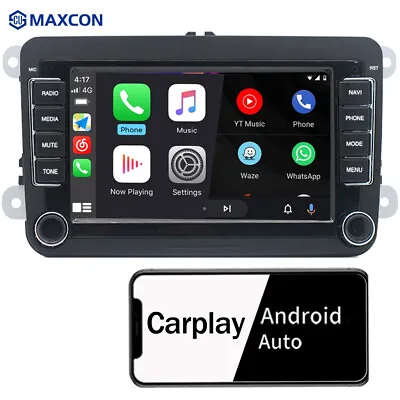 Car Stereo Carplay Android Auto GPS/NAVI BT WIFI For VW GOLF CADDY PASSAT • $75.99