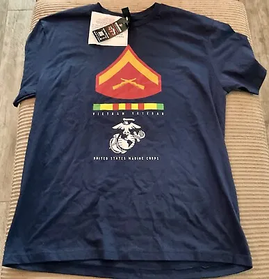 US Marine Corps Vietnam Veteran NWT Officially Licensed Product T-shirt Size L • $20