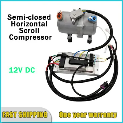 $499.99 • Buy DC 12V A/C Electric Compressor Set Air Conditioning For Car Truck Bus Auto US