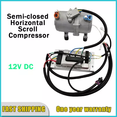 $499.99 • Buy DC 12V A/C Electric Compressor Set Air Conditioning For Car Truck Bus Auto US