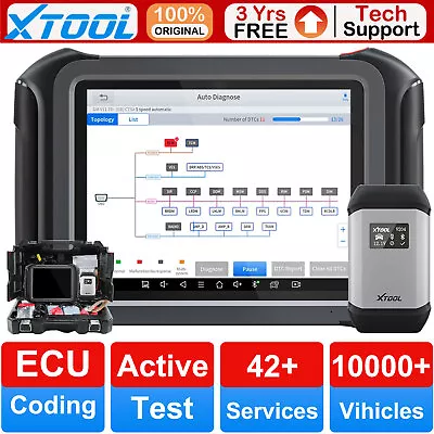 XTOOL D9 Auto Diagnostic Scanner Bidirectional Key Programming Scan Tool CAN FD • $1399