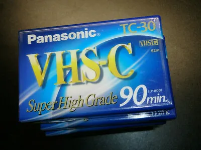 Panasonic TC-30 VHS-C Video Cassette Tape - ONE Tape / SUPER HIGH GRADE • $5.39